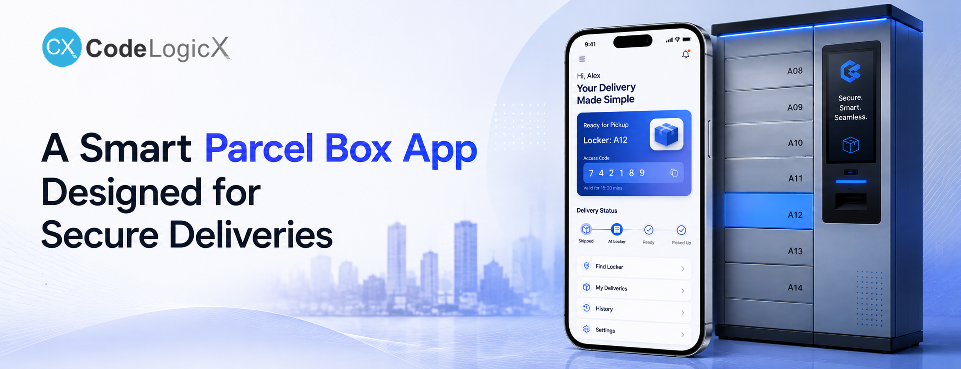 How does CX develop a Smart Parcel Box namely PostHubb?